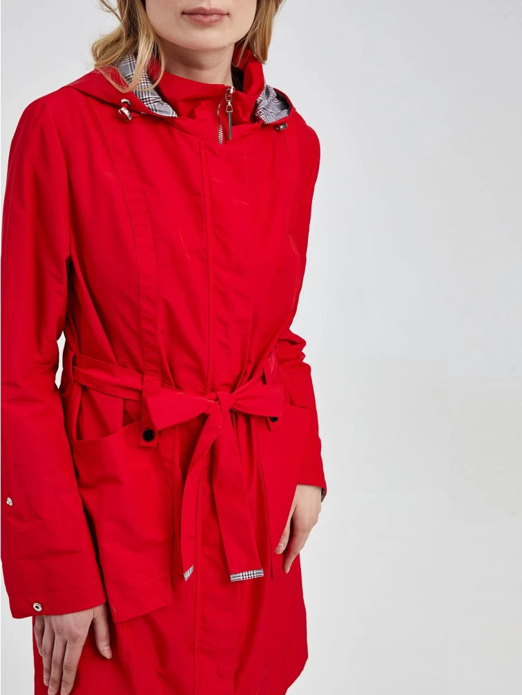 Текстильный плащ женский 20035, красный, размер 44, артикул 25110-4