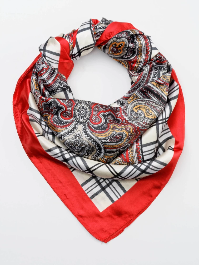 Шелковый платок женский SV-2057, коралловый, размер One Size, артикул 51170-0