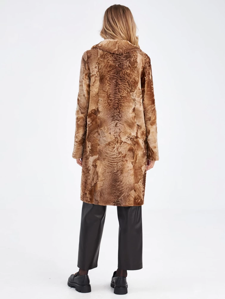 Шуба из меха каракуля для женщин Лола, золотая, размер 46, артикул 33780-5