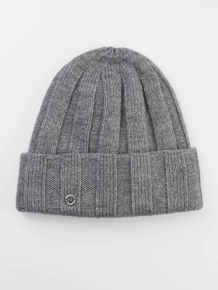 Шапка шерстяная женская KIRA, серая, размер 58, артикул 51210-0