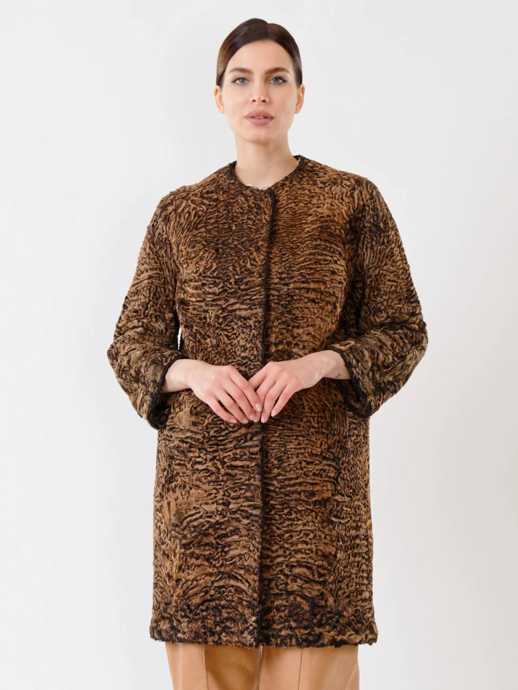 Шуба из меха каракуля женская 92, намибия, размер 40, артикул 22610-2