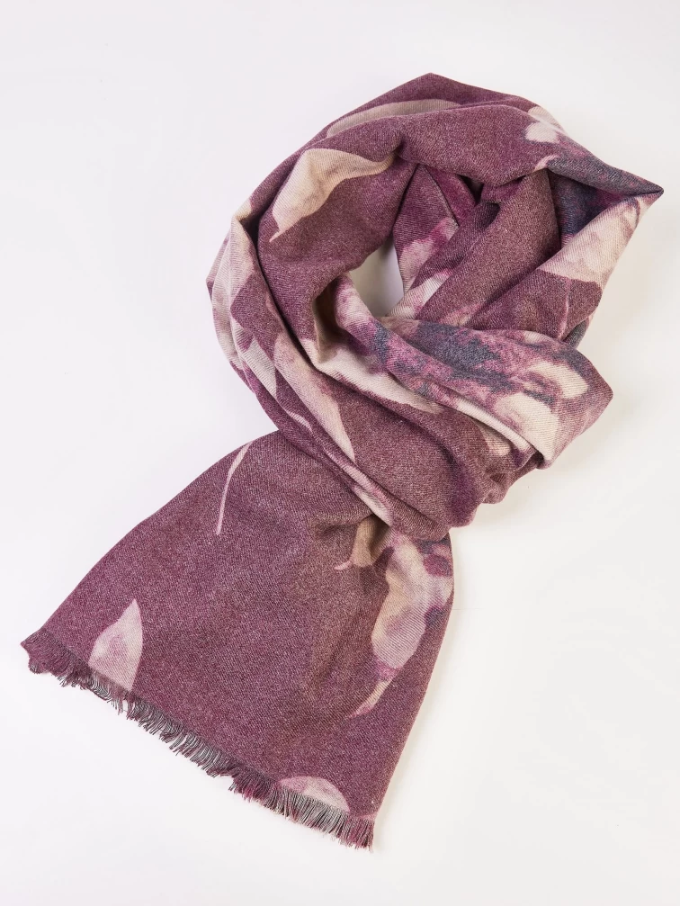 Палантин шерстяной женский W-2093, фиолетовый, размер One Size, артикул 51825-0
