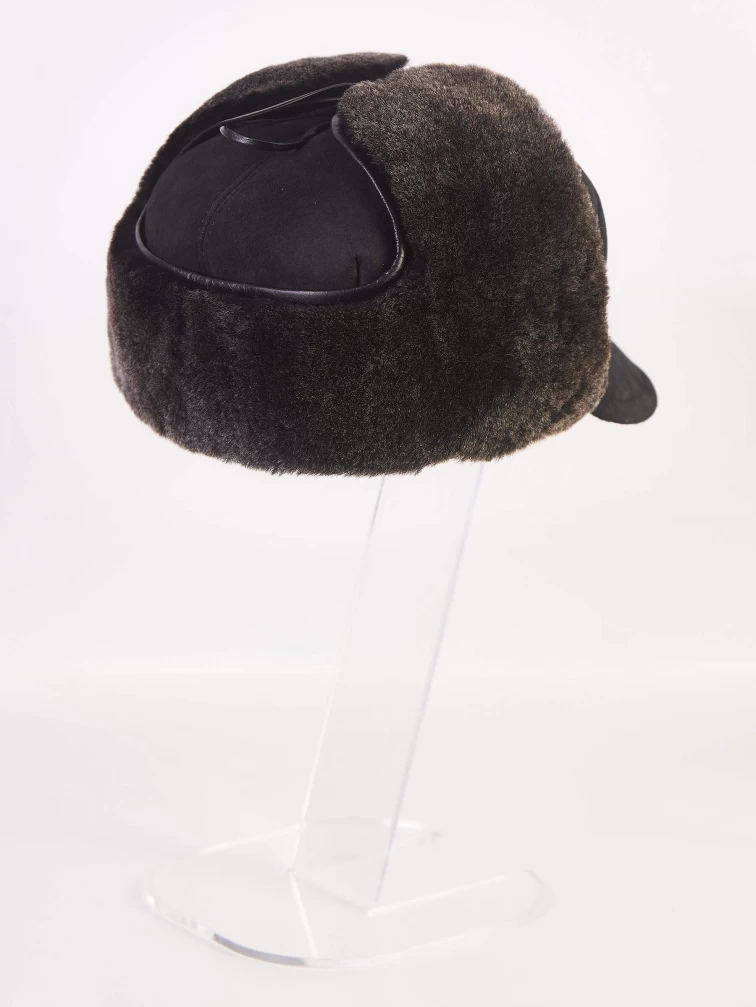 Головной убор из овчины меховой мужской Арт 970, серый, размер 58, артикул 51940-2
