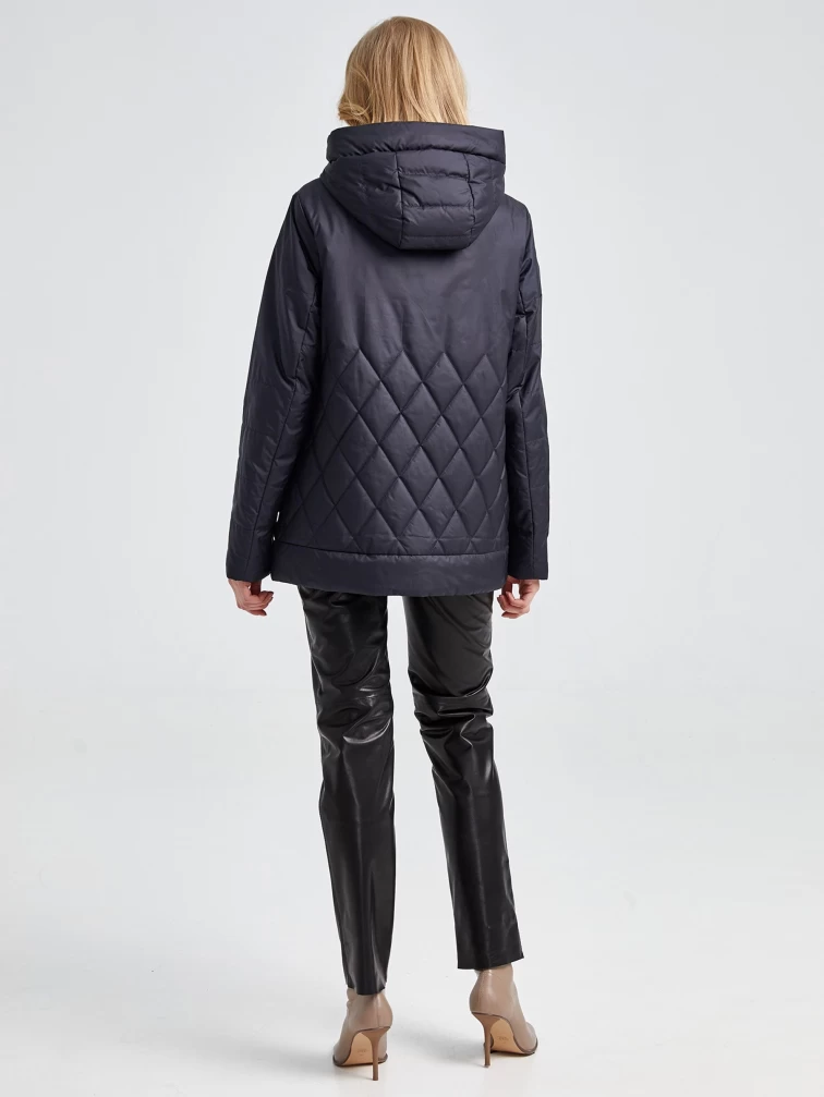 Демисезонный комплект женский: Куртка 20038 + Брюки 03, cиний/черный, р. 42, арт. 111311-4