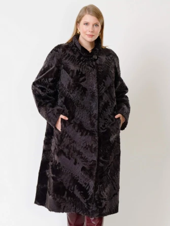Длинная женская каракулевая шуба Елизавета(с)-1