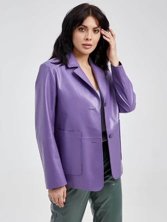 Кожаный женский пиджак премиум класса 3016-0