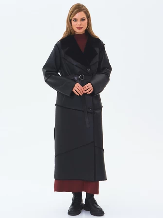 Классическое женское пальто из натуральной овчины премиум класса 2054-0