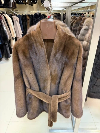 Короткий женский норковый пиджак М-102-2198-0