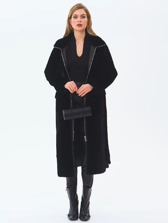 Длинная женская шуба из астрагана 2062-0