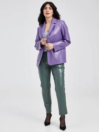 Кожаный женский пиджак премиум класса 3016-1