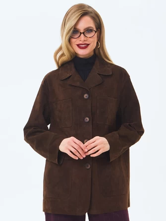 Женский замшевый пиджак премиум класса 3092з-0