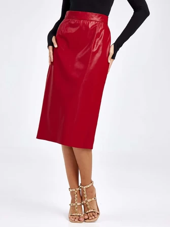 Женские кожаная юбка из экокожи 4540009-1