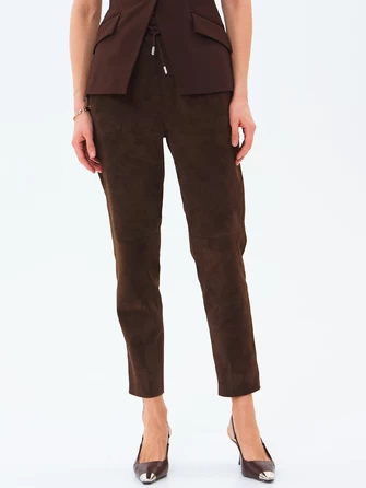 Замшевые женские брюки 09з-1